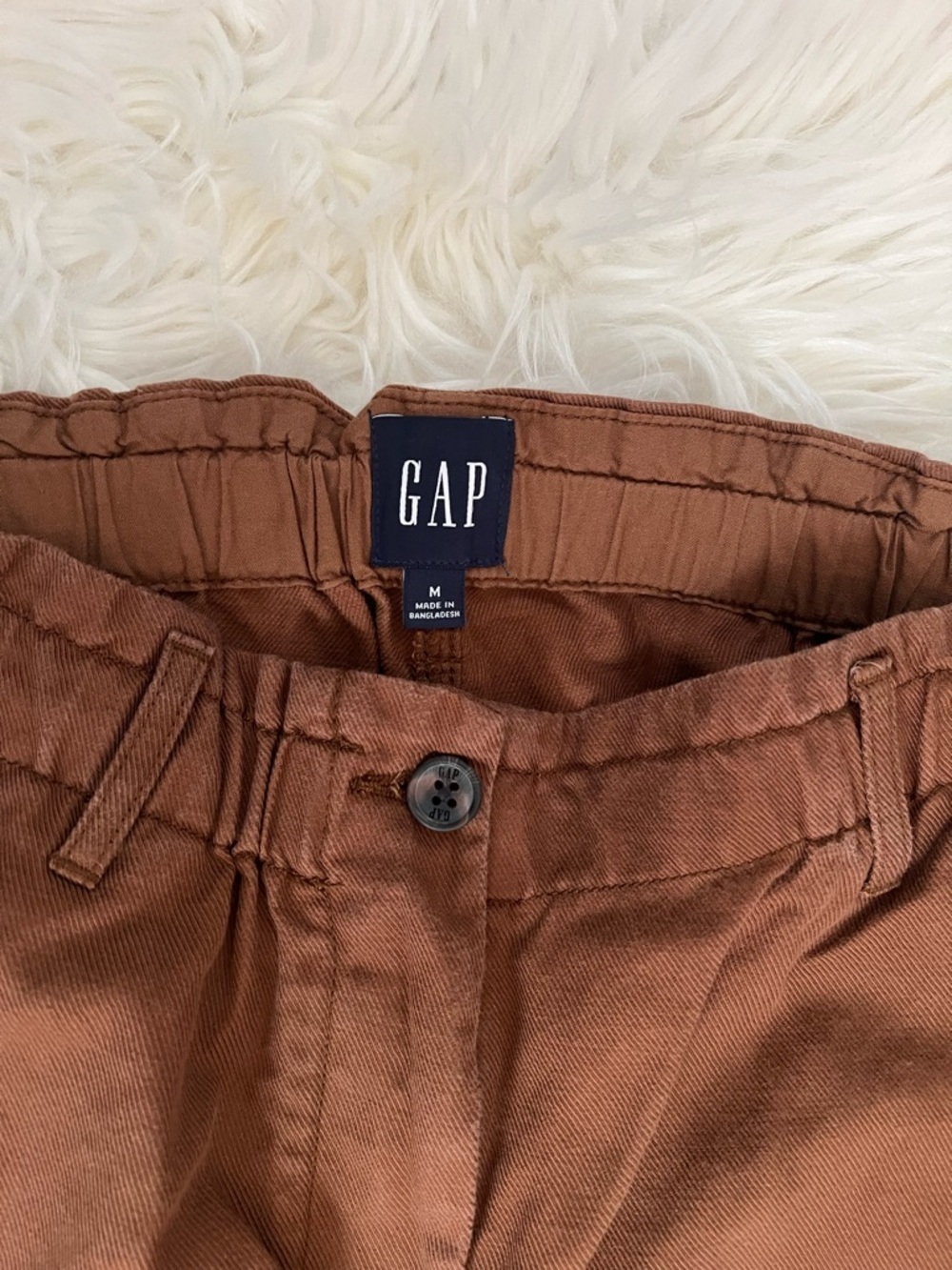 GAP Easy Twill Brown Straight-Leg Pants - Picture 6 of 11